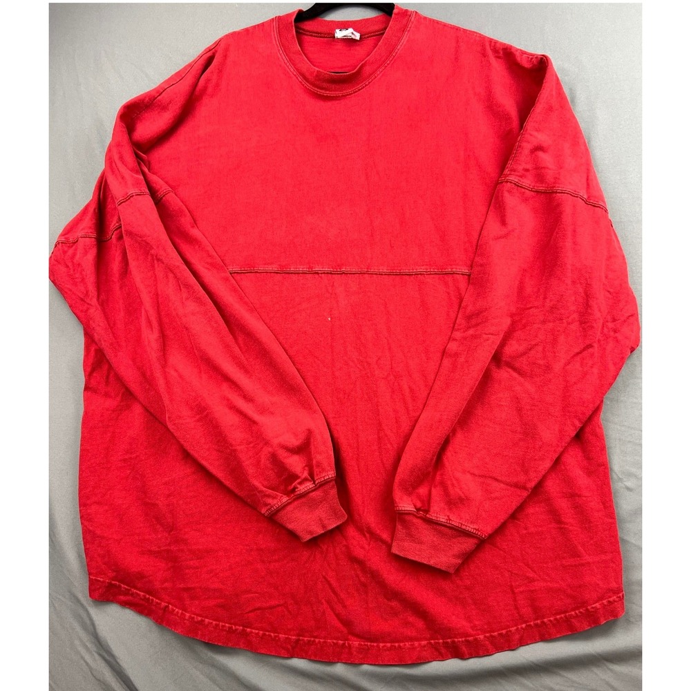 Spirit Activewear Boulder Shirt Men XXL Spirit Jersey Red Long Sleeve USA Cotton